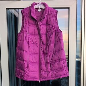 J. Jill Magenta Quilted Vest